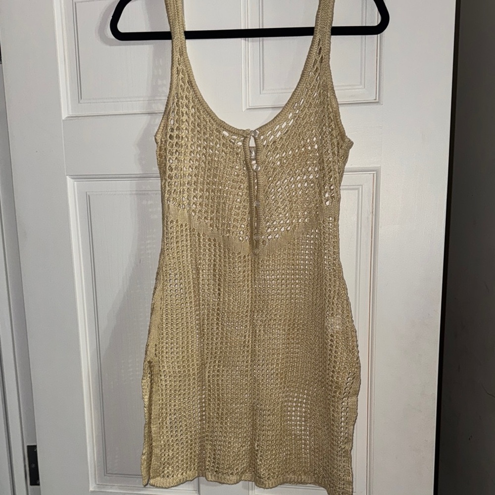 VENUS Tan Knit Swim Coverup